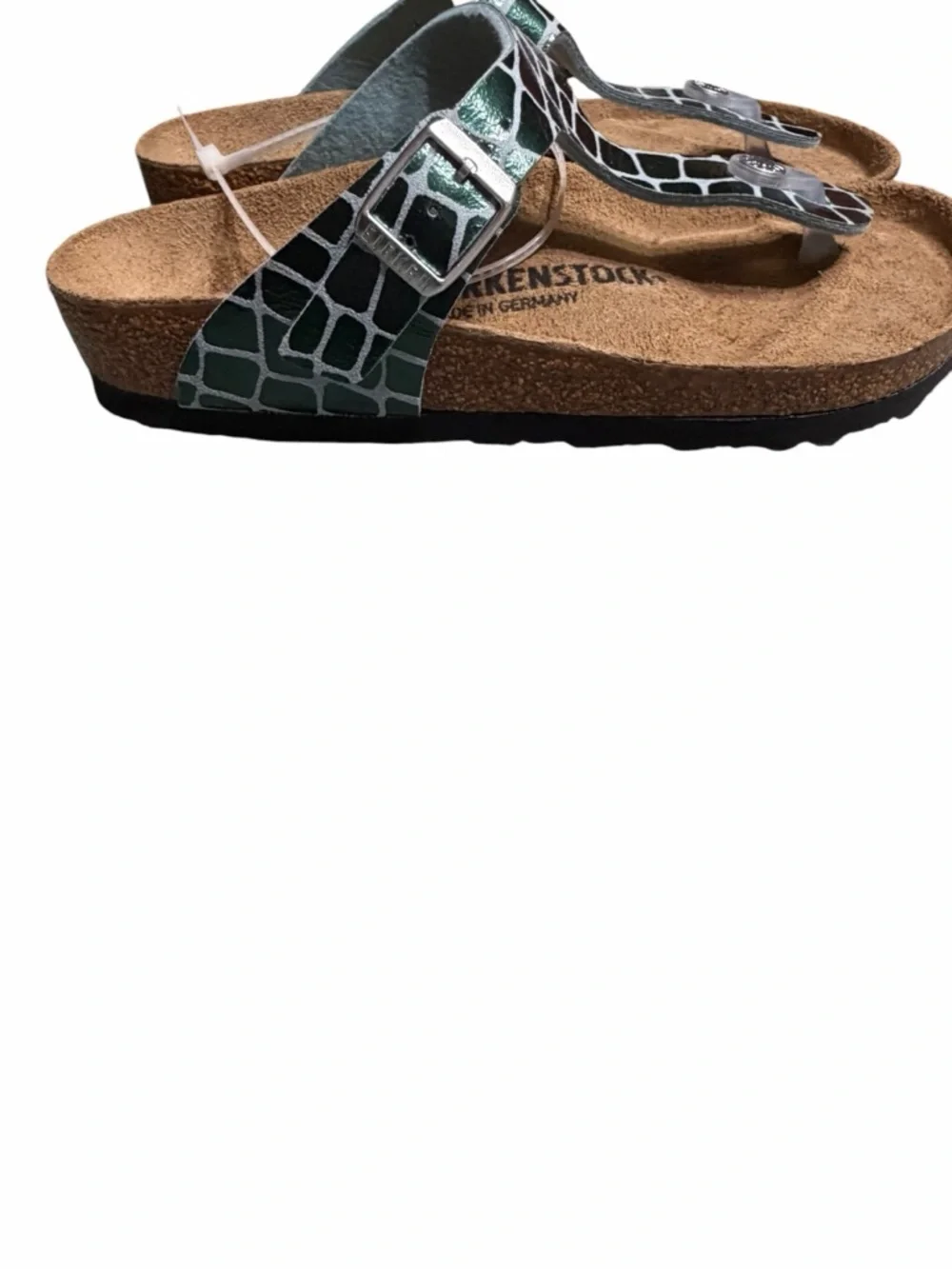 Birkenstock green croc